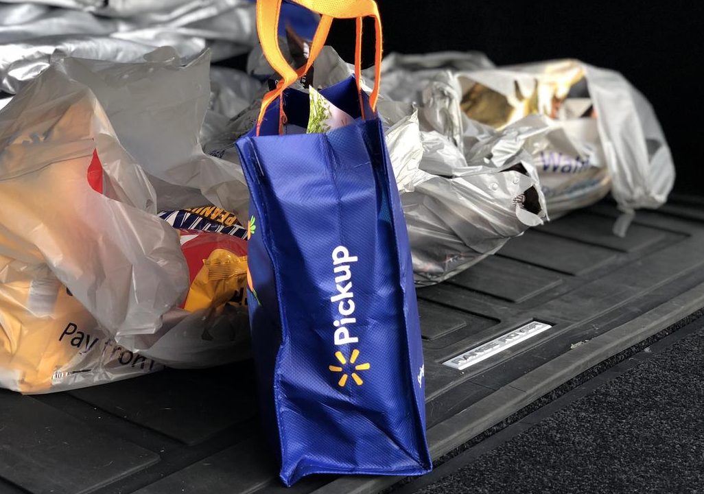 Walmart grocery pickup bag 